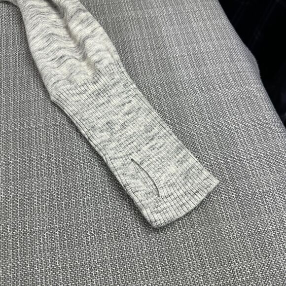 Dakini Sweater Womens XL Heather Grey Pullover‎ Cowl Neck Drawstring Thumbholes - Picture 4 of 11